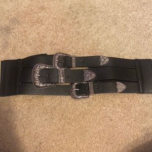 Fox blood black buckle belt